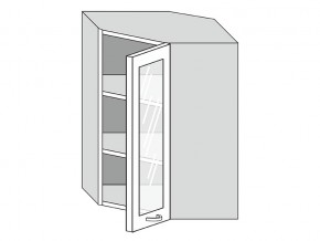 19.60.3у Шкаф настенный (h=913) угловой на 600мм со стекл. дверцей в Усть-Катаве - ust-katav.magazinmebel.ru | фото