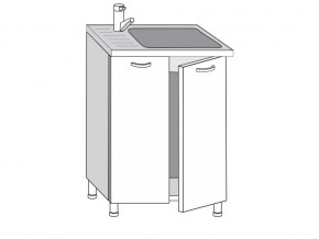 2.60.2мн Шкаф-стол на 600мм под накладную мойку с 2-мя дверцами в Усть-Катаве - ust-katav.magazinmebel.ru | фото