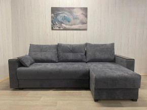 Диван Комфорт-3 ПБ+МДФ Тик-Так велюр Sensey steel grey в Усть-Катаве - ust-katav.magazinmebel.ru | фото