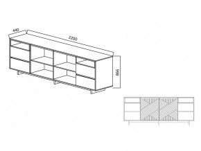 Комодино Moderno-2200 Ф3 в Усть-Катаве - ust-katav.magazinmebel.ru | фото - изображение 5