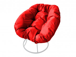 Кресло Пончик без ротанга красная подушка в Усть-Катаве - ust-katav.magazinmebel.ru | фото