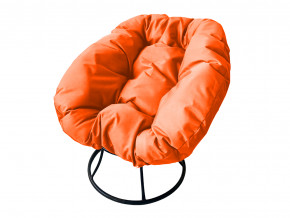 Кресло Пончик без ротанга оранжевая подушка в Усть-Катаве - ust-katav.magazinmebel.ru | фото