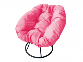 Кресло Пончик без ротанга розовая подушка в Усть-Катаве - ust-katav.magazinmebel.ru | фото