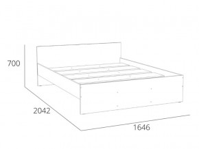 Кровать 1600 НМ 011.53 Симпл Белый Фасадный в Усть-Катаве - ust-katav.magazinmebel.ru | фото - изображение 4