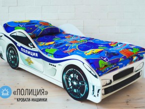 Кровать детская машина Полиции в Усть-Катаве - ust-katav.magazinmebel.ru | фото