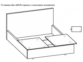 Кровать Феодосия норма 160 с механизмом подъема и дном ЛДСП в Усть-Катаве - ust-katav.magazinmebel.ru | фото - изображение 5