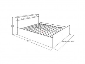 Кровать Ольга 17 1400 в Усть-Катаве - ust-katav.magazinmebel.ru | фото - изображение 2