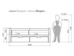 Кровать-тахта Svogen с ящиками и бортиком бежевый в Усть-Катаве - ust-katav.magazinmebel.ru | фото - изображение 3