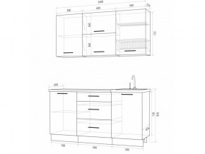 Кухонный гарнитур Флоренс Грин 1600 в Усть-Катаве - ust-katav.magazinmebel.ru | фото - изображение 4