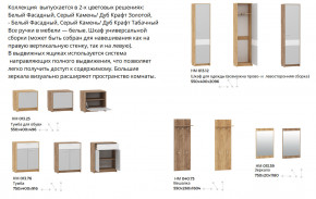 Прихожая Нортон Дуб Крафт Золотой/Серый Камень в Усть-Катаве - ust-katav.magazinmebel.ru | фото - изображение 3