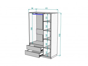 Шкаф Malta light H298 Белый в Усть-Катаве - ust-katav.magazinmebel.ru | фото - изображение 2