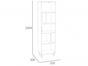 Стеллаж Фолк НМ 014.91 в Усть-Катаве - ust-katav.magazinmebel.ru | фото - изображение 2