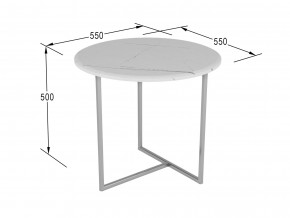 Стол журнальный Альбано белый мрамор в Усть-Катаве - ust-katav.magazinmebel.ru | фото - изображение 2