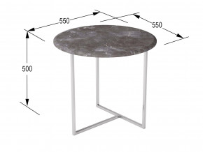 Стол журнальный Альбано серый мрамор в Усть-Катаве - ust-katav.magazinmebel.ru | фото - изображение 2