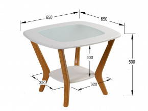 Стол журнальный Мельбурн Белый в Усть-Катаве - ust-katav.magazinmebel.ru | фото - изображение 2