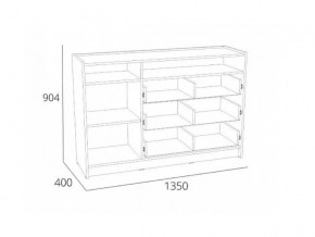 Тумба Оттавия НМ 011.59 Антрацит в Усть-Катаве - ust-katav.magazinmebel.ru | фото - изображение 2